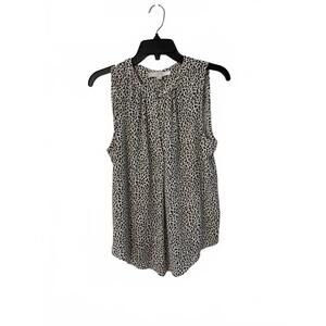 LOFT Women’s Sleeveless Leopard Print Top, size small